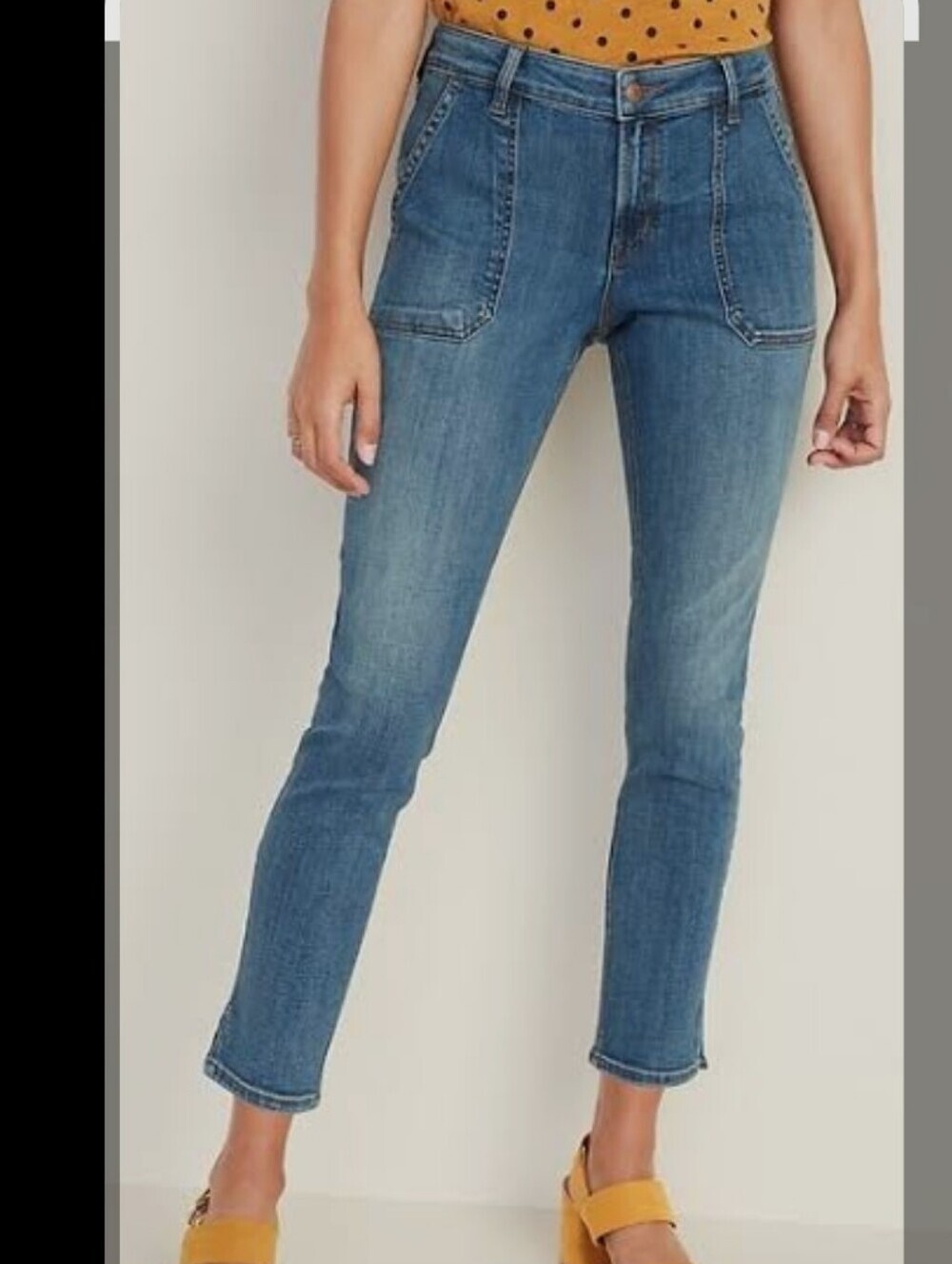Old Navy Mid-Rise Utility Rockstar Ankle Jeans for Women Ss 8